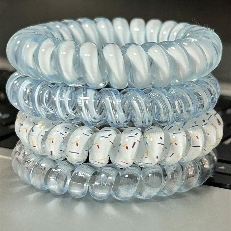 2024无痕电话线发圈女夏季简约头绳高级感新款网红ins 扎头发发绳