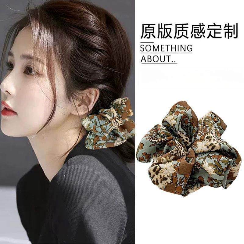 头绳发饰绑材质2025新款百搭丸子头饰碎花发绳感合发圈女日韩风