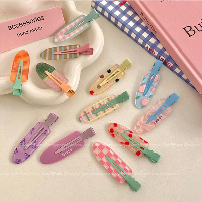 软糖网红爆款碎发夹刘海侧边夹可爱少女无痕发卡新款鸭嘴夹子头饰