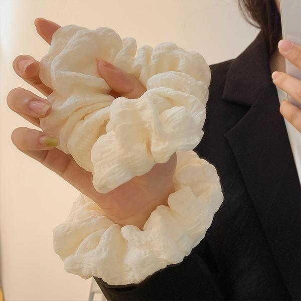 泡芙妹妹~法式简约气质头绳女高级感扎马尾大肠发圈橡皮发绳发饰