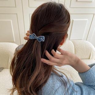 发夹女2025新款后脑勺发饰品弹簧夹中号发卡头饰妈妈夹子半扎顶夹