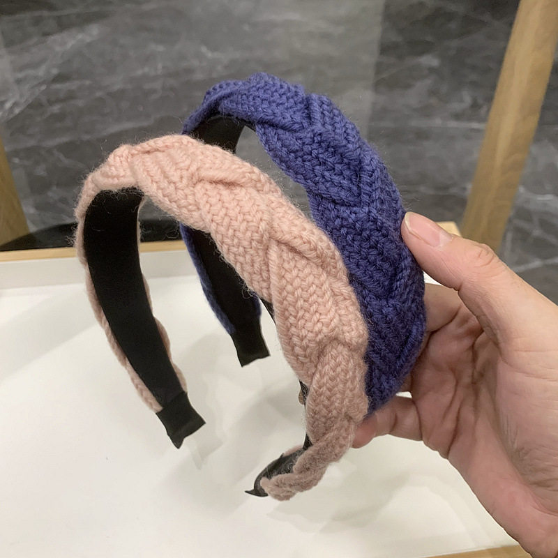 新款秋冬法式复古头箍纯色布艺麻花辫子发箍韩版潮流针织毛线发卡,饰品/流行首饰/时尚饰品新,发饰,淘宝优惠券,粉丝福利购,淘宝优惠卷