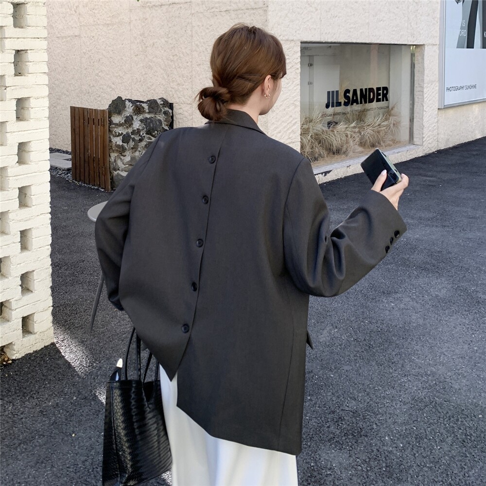 有现货主推款休闲韩范ins西装外套女春秋