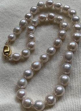 巴洛克珍珠项链基础锁骨链颈链
