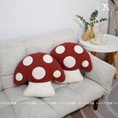 蘑菇抱枕毛绒玩具少女心玩偶家居沙发靠枕汽车办公室靠垫可爱墩子