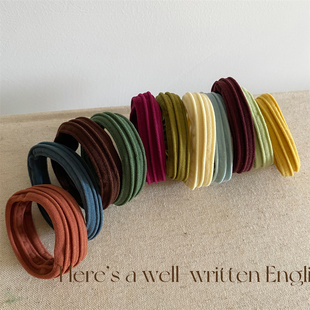 条纹网红头绳橡皮筋女高弹力耐用加粗发绳简约绑头发毛巾圈发圈