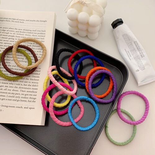 发绳缠线简约甜美粗款皮筋