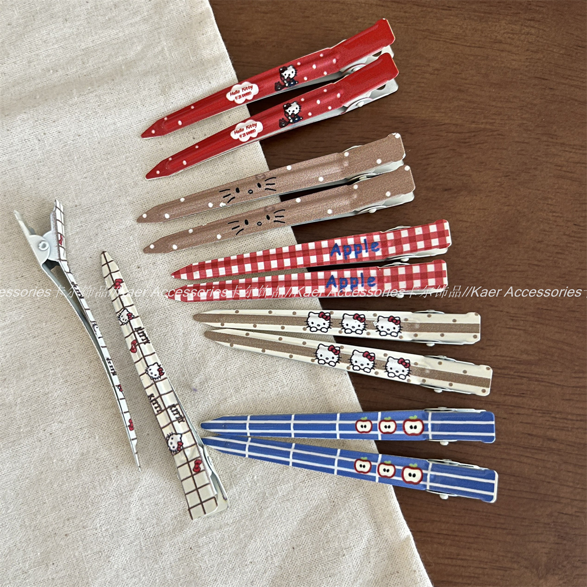 驰哲甜美kitty长鸭嘴夹发