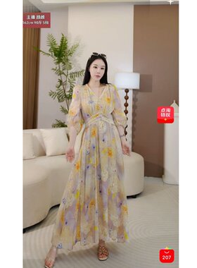 【清仓特价！澳洲品牌订单！柜柜5k+  】新款印花名媛法式连衣裙