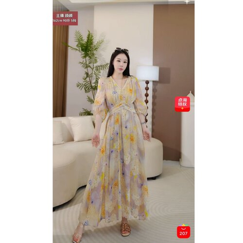 【清仓特价！澳洲品牌订单！柜柜5k+  】新款印花名媛法式连衣裙