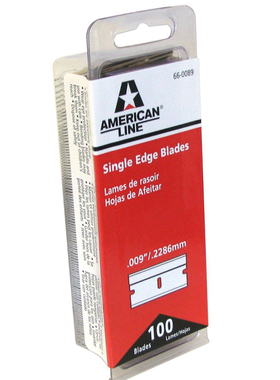原装美国进口ASR碳钢工业66-0089刀片清洁009RD单面American line