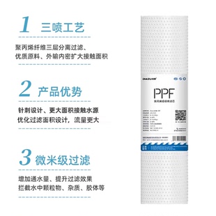 11寸 通用净水器PPF滤芯10寸 家用过滤器反渗透直饮纯水机滤芯