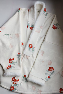 【暗香】薄绒弓袋袖交领对穿日常百搭汉服球冬款外套有口袋日常