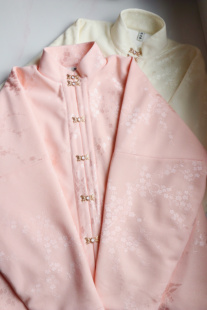 比甲保暖汉服 原创三层复合绒明制立领对襟弓袋袖 画堂春 寒梅