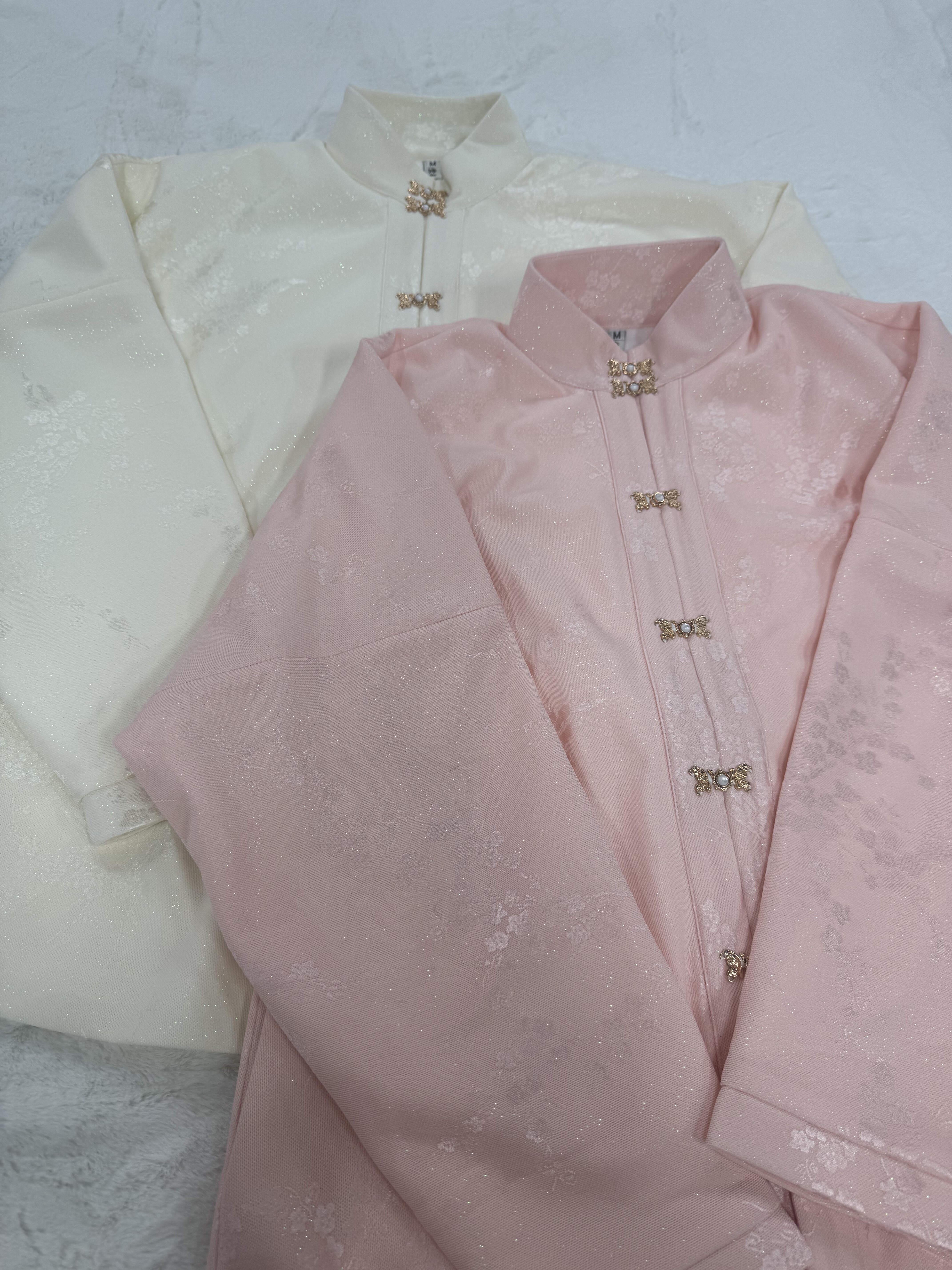 画堂春【寒梅】原创三层复合绒明制立领对襟弓袋袖比甲保暖汉服