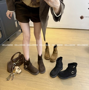 6.5cm 耶鲁 小个子定制开模秋冬增高厚底百搭短靴 KEKE HELLO