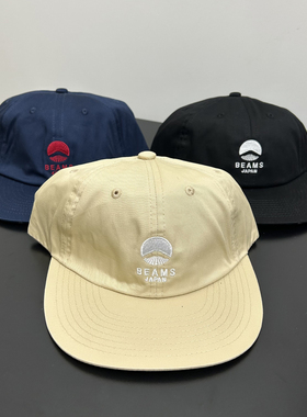 beams富士山日系工装棒球帽日潮街头男女夏季平沿帽子平檐帽