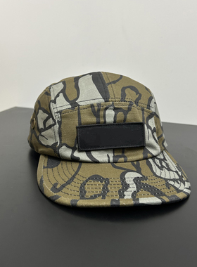 潮牌25SS Military Camp Cap 经典军事风露营帽棒球帽迷彩平沿帽