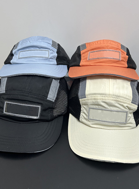 25SS SIDE MESH CAMP CAP弯沿帽侧边网布立体反光弯檐帽棒球帽