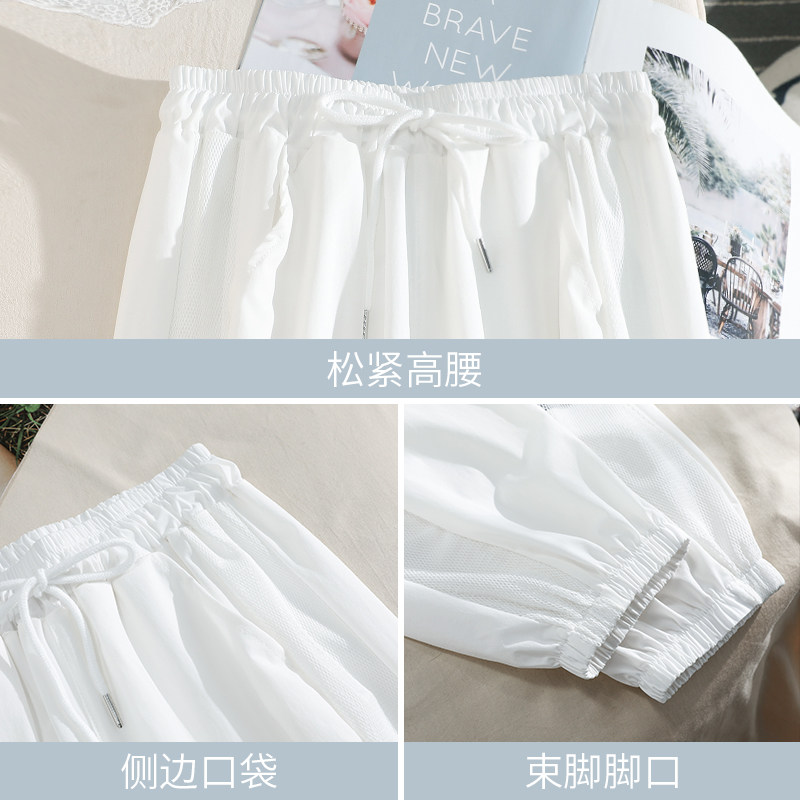 CLEARANCE PICK-UP DISCOUNT WOMENS CLOTHING LABEL CUTTING COUNTER WITHDRAWAL FOREIGN TRADE QUICK-DRYING CROPPED PANTS SWEATPANTS CASUAL PANTS WOMENS PANTS