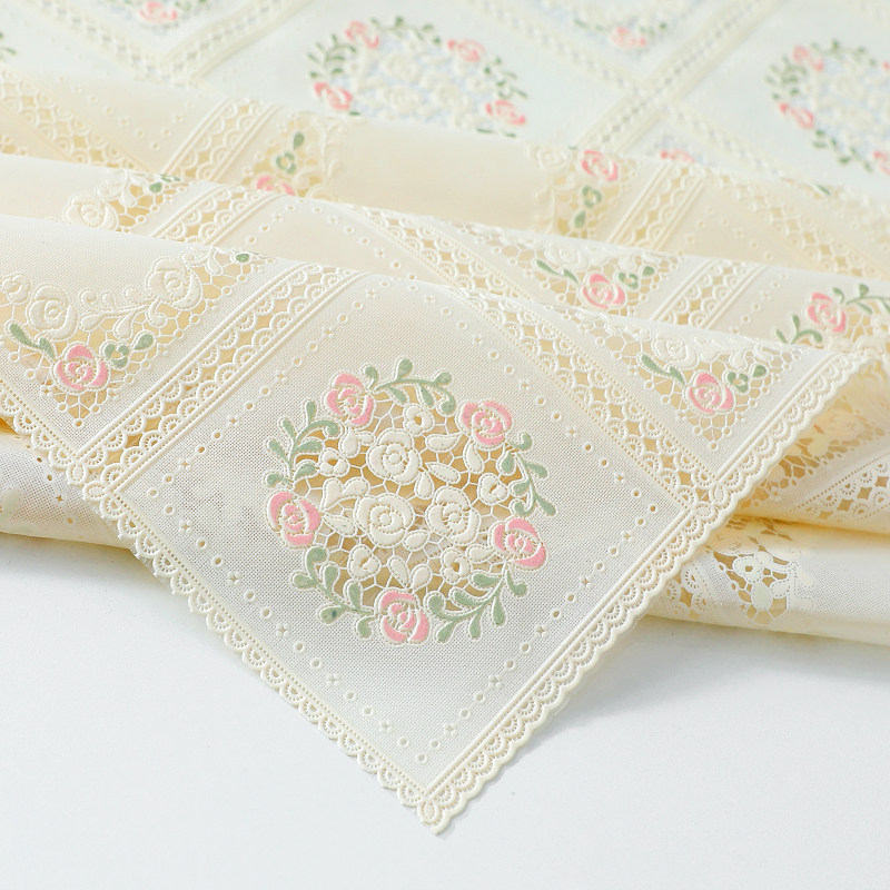 桌布防水防油免洗防烫茶几布罩蕾丝餐桌台布pvc塑料布床头柜盖布,居家布艺,桌布,淘宝优惠券,粉丝福利购,淘宝优惠卷