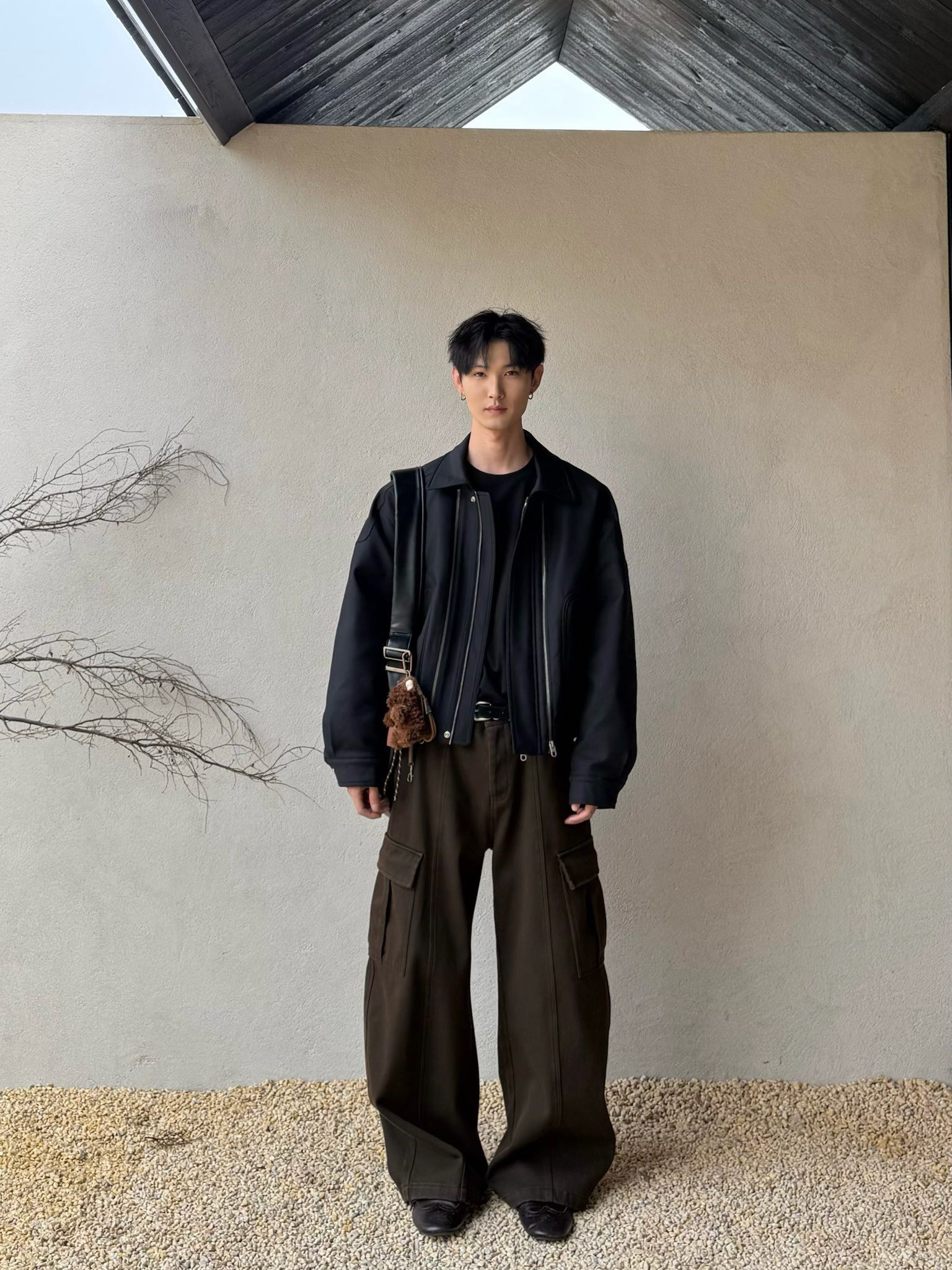 DUPU CONTRACTED 鹅绒系列/经典重塑 三拉链短宽羽绒夹克