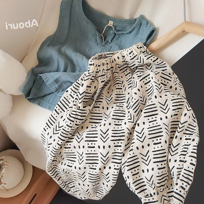 印象惬意韩国儿童宝宝夏装宽松