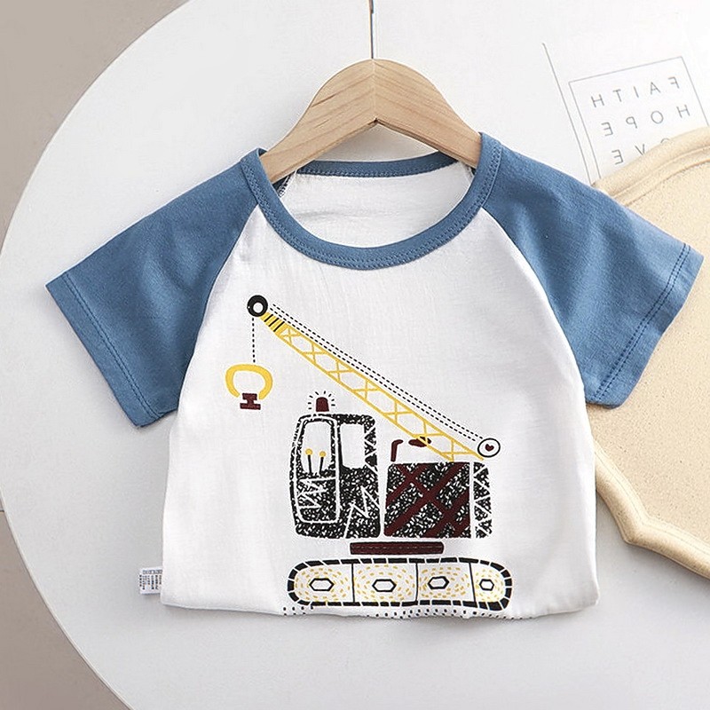 夏装纯棉夏季童装半袖亲子短袖t恤宝宝男童女童百搭透气婴儿上衣