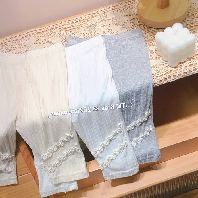 儿童弹力百搭春夏季女童防蚊裤打底裤七分裤韩版女宝宝五分裤短裤