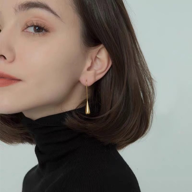 复古精致长款水滴耳环女2025新款潮独特小众设计感高级显脸瘦耳饰,饰品/流行首饰/时尚饰品新,耳环,淘宝优惠券,粉丝福利购,淘宝优惠卷