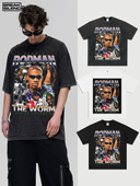 Dennis 街头潮牌嘻哈oversize半袖 Rodman罗德曼印花短袖 T恤男美式