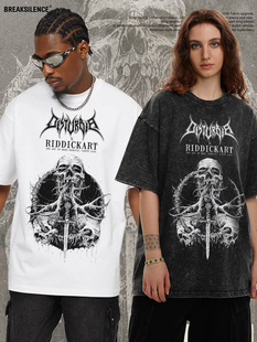 后窗惊魂Disturbia印花短袖T恤男女美式复古300G重磅纯棉宽松半袖