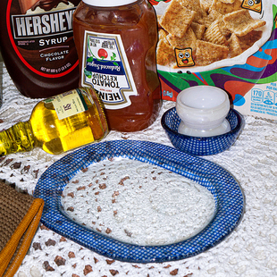 韩国正品EDING玻璃系列Checky彩色方格格子边平盘深盘椭圆盘复古