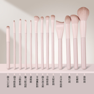 粉桃化妆刷套装眼影腮红修容晕染鼻影遮瑕初学者全套新手刷子