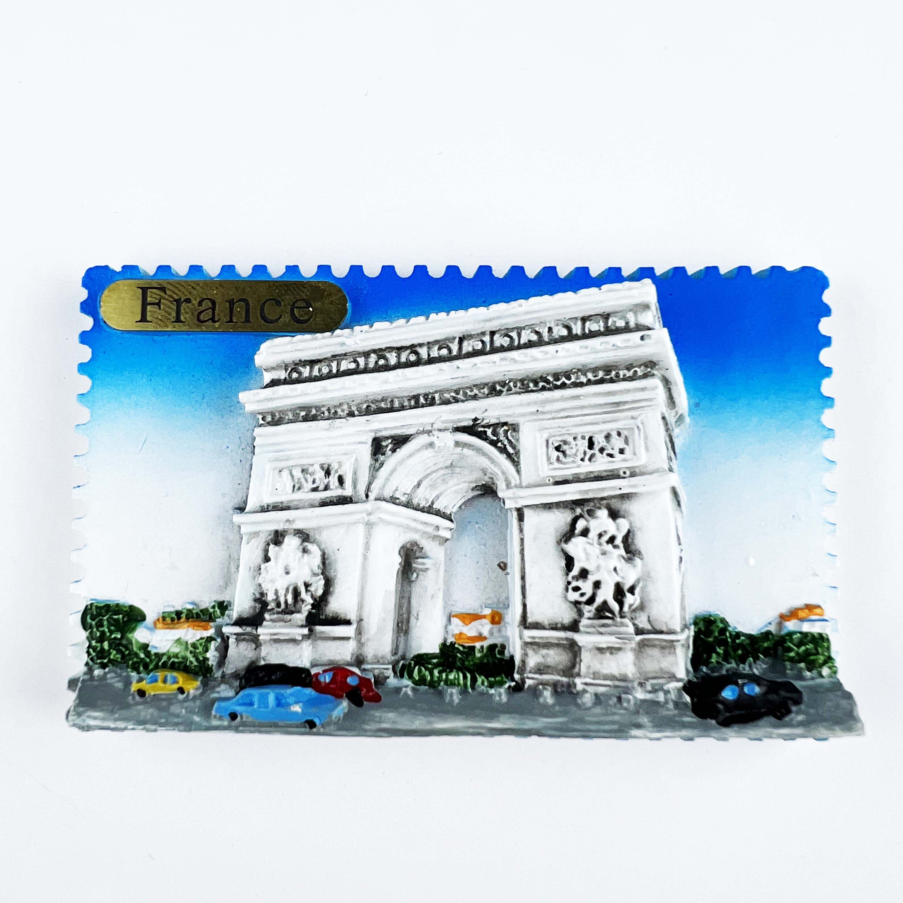 法国巴黎凯旋门旅游景点纪念冰箱贴 磁性吸铁石磁力贴磁贴装饰贴