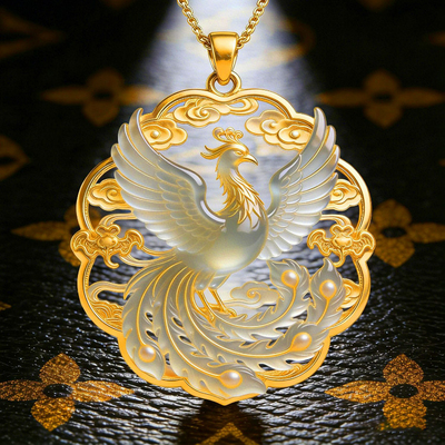 金缕琼凰新中式凤凰吊坠项链手工制作精致百搭奢华高级感古风配饰