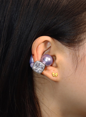 适用freeclie2耳机夹扣锆石爆闪钻扣小众高级感freeclie耳机配件