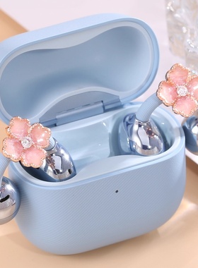 适用freeclie2耳夹式耳机钻扣粉樱钻语夹扣高级感甜美装饰扣配件