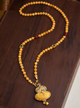 【金葫宋锦】新中式穿搭配饰复古项链宋锦葫芦吊坠手串项链古风