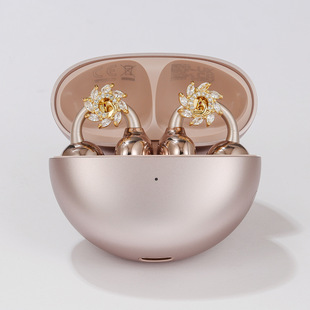 适用FreeClip2代耳机钻扣迷你孔雀免拆可盖夹扣蓝牙高颜值diy配饰