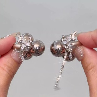 适用于华为freeclip2代耳机夹蝴蝶锆石流苏钻扣时尚百搭耳机耳饰