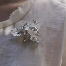 新中式 鸢尾花胸针中古vintage清冷感胸饰小众设计高级感饰品女款