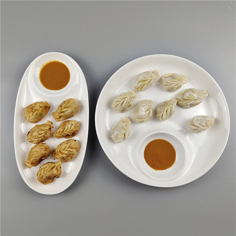 餐厅陶瓷圆形有格带醋碟子寿司盘薯条盘虾盘烧鸭盘饺子盘酒店用品,餐饮具,盘,淘宝优惠券,粉丝福利购,淘宝优惠卷