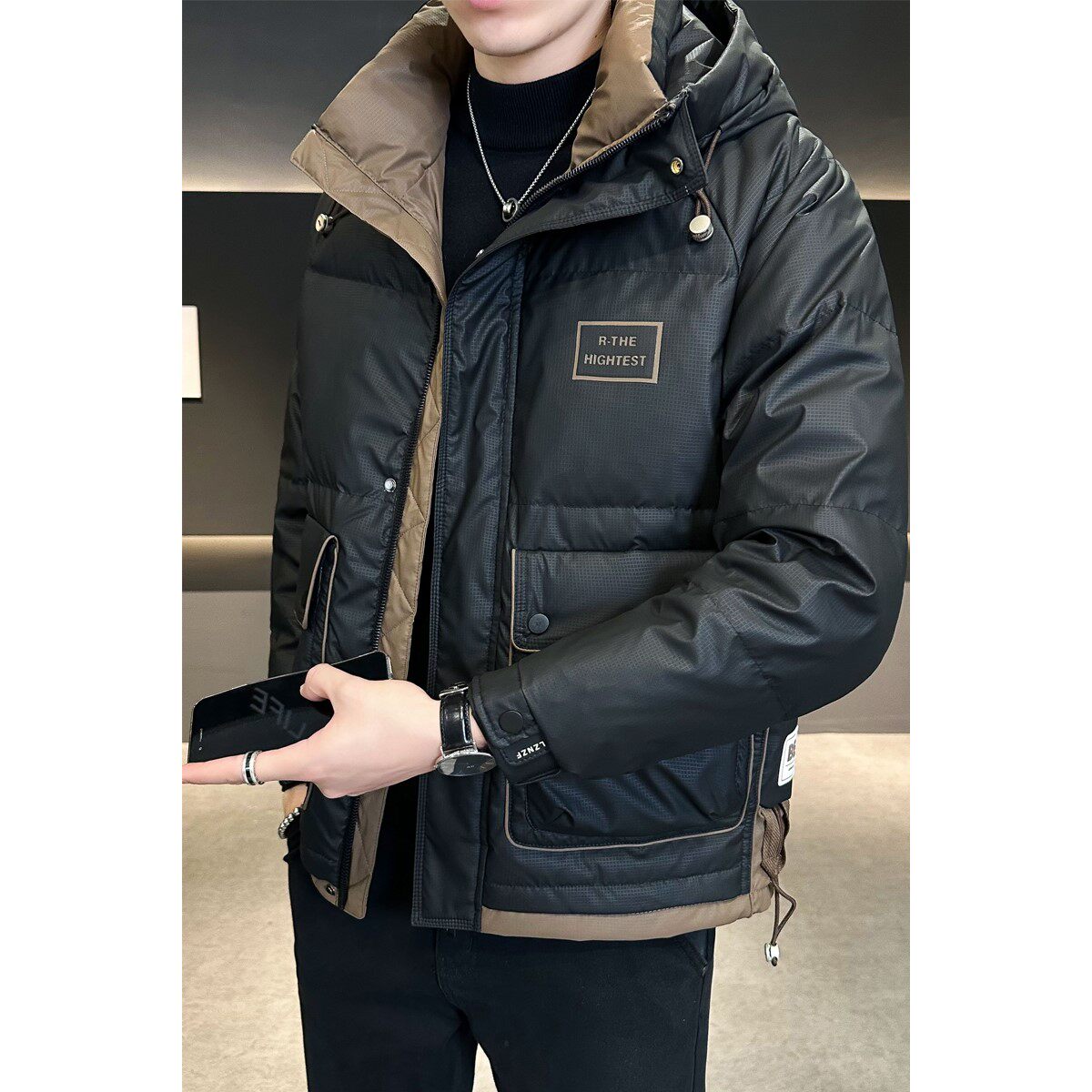 1404-93286--p150--2025休闲宽松青少年百搭防风保暖羽绒服,男装羽绒服,星座1404-3