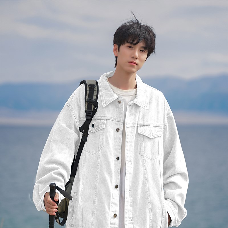1404—1—9175—单P75 男女新款 休闲潮牛仔夹克外套图片