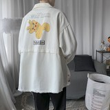 1404-2-S607-P70男女新款毛边新款港风外套夹克情侣上衣，男装夹克，星座1404-3