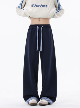 男女腿裤子1404-3-99736-P36 长裤休闲裤运动裤子直筒裤子 潮