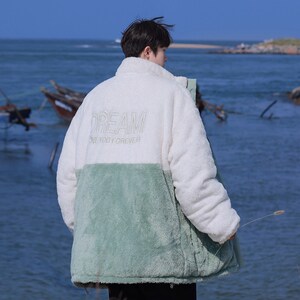 俩面穿户外冲锋衣男女1404-1-MY9373-P70宽松山系登山棉服外套上图片