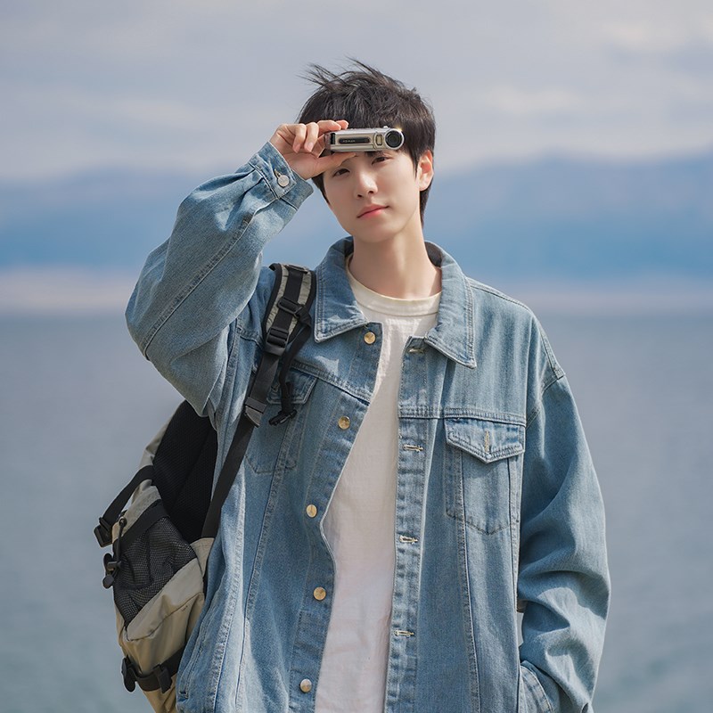 1404—1—9175—单P75男女新款休闲潮牛仔夹克外套,男装夹克,星座1404-3