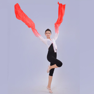 练功服藏族民族袖 练习袖 子演出服 舞蹈服上衣惊鸿舞古典舞甩袖 水袖